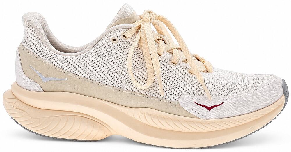 HOKA Women’s Running Shoes Size 9 Cream Beige White Cushioned Athletic Sneakers